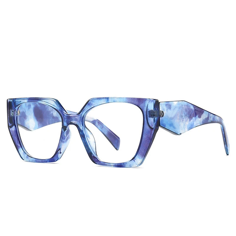 Retro Polygon Cat Eye Sunglasses