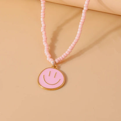 Cute Bohemia Smiley Face Necklaces