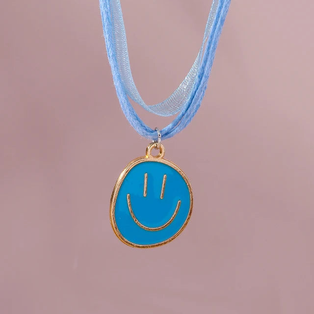 Cute Bohemia Smiley Face Necklaces