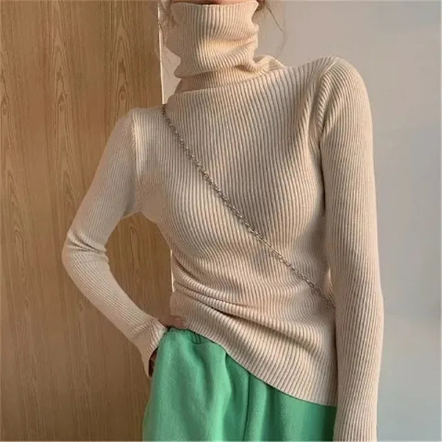 Turtleneck Slim Sweaters