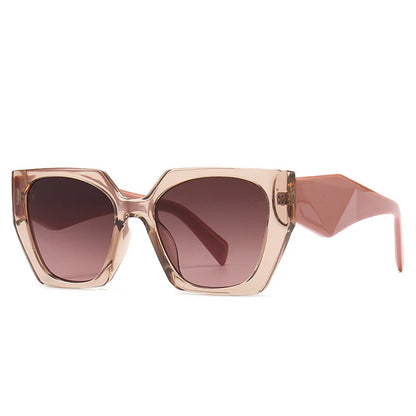 Retro Polygon Cat Eye Sunglasses