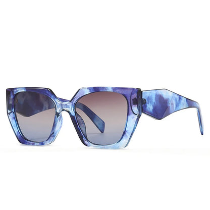 Retro Polygon Cat Eye Sunglasses