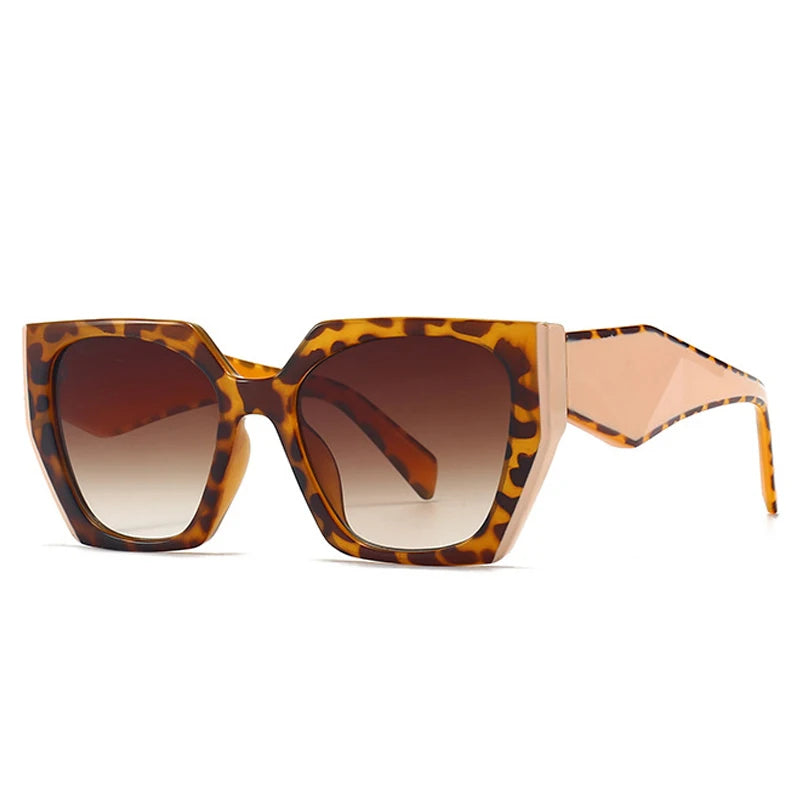 Retro Polygon Cat Eye Sunglasses