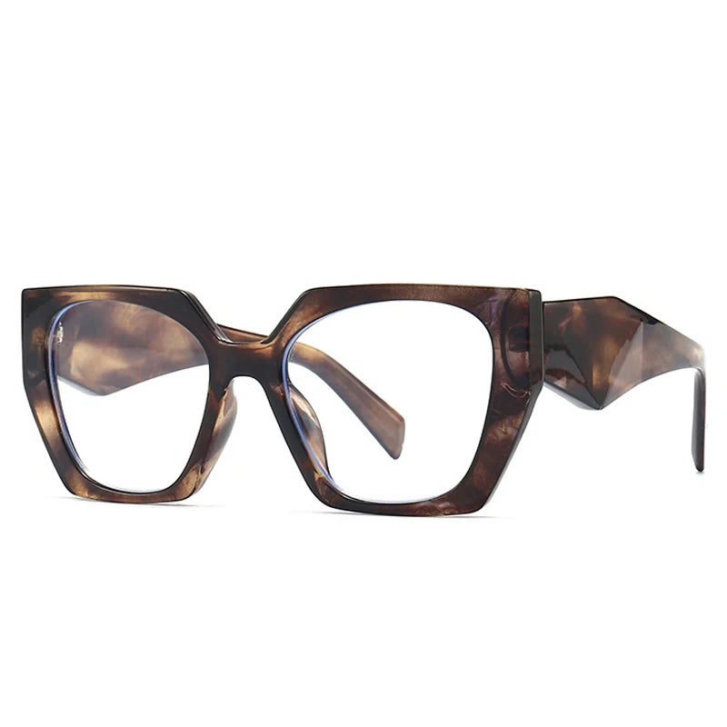 Retro Polygon Cat Eye Sunglasses