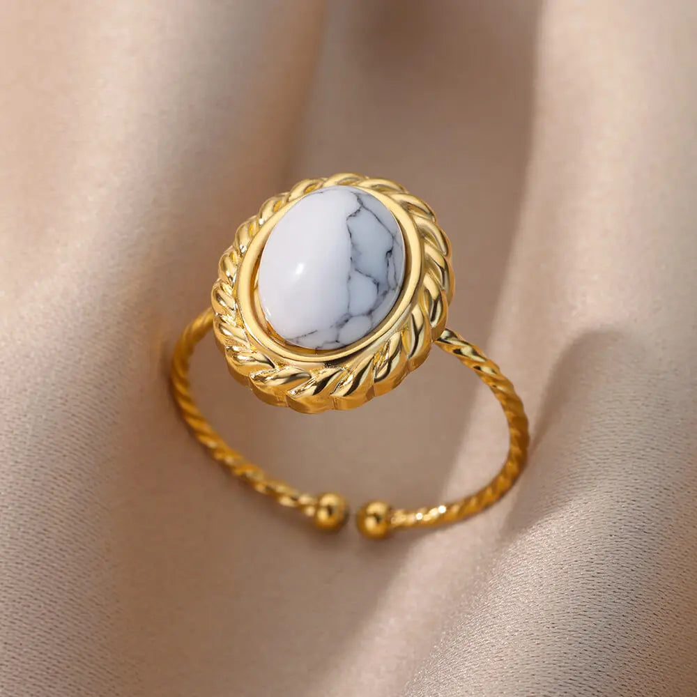 Vintage inspired Opal Stone Rings