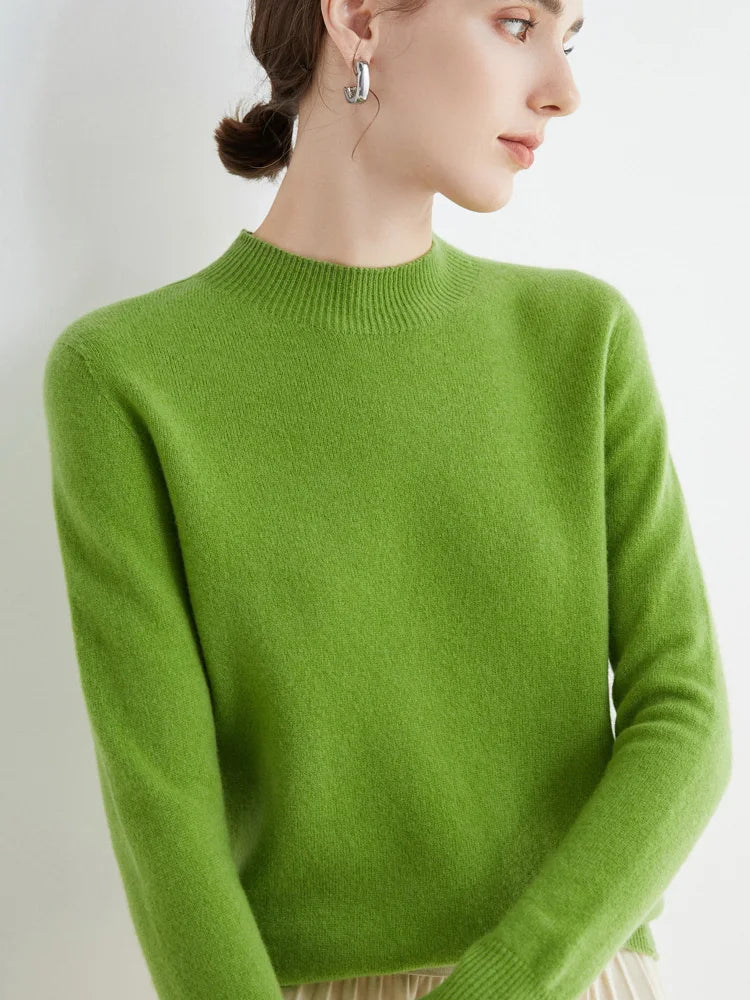 STL's Merino Wool Soft Mock Turtleneck Sweater