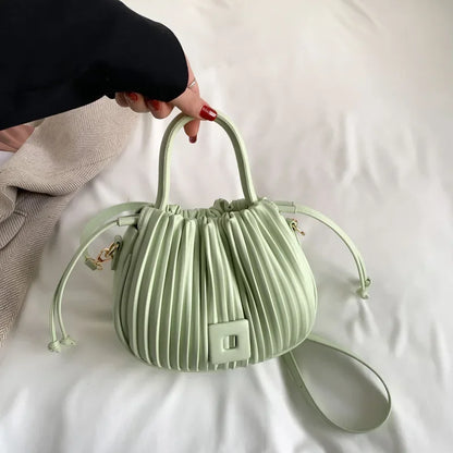 Vintage Leather Bucket Bag