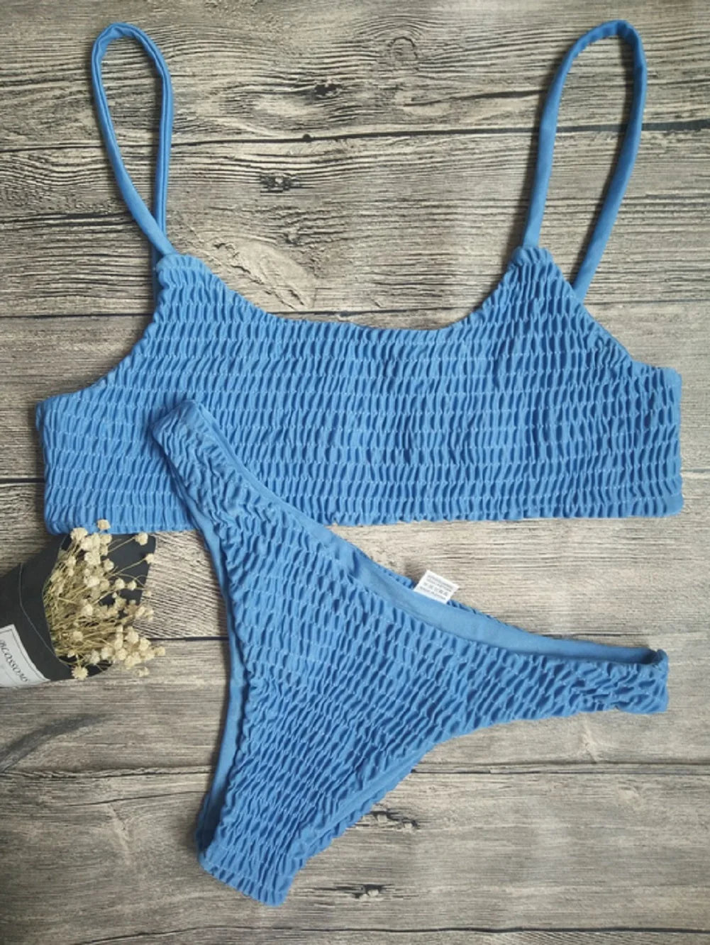 Pleated Bikini Set