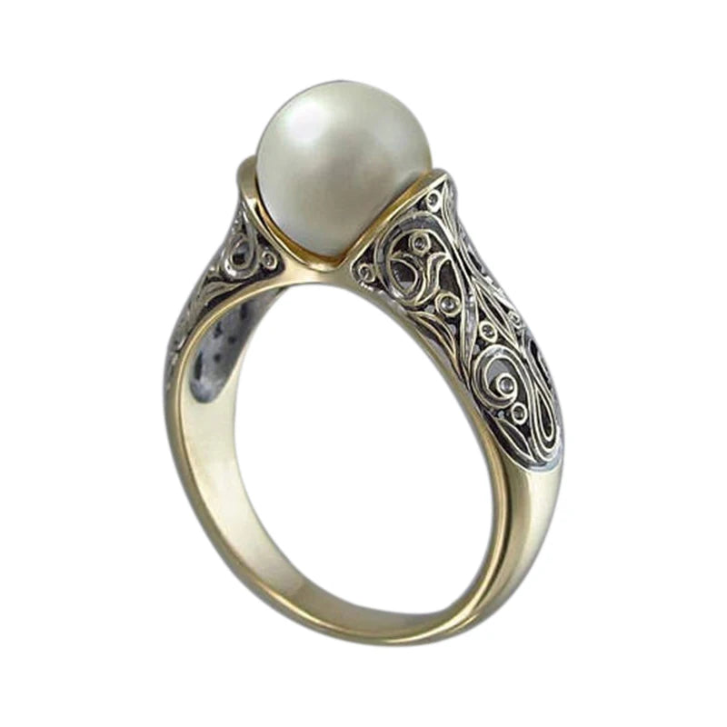 Vintage Pearl Ring Jewelry