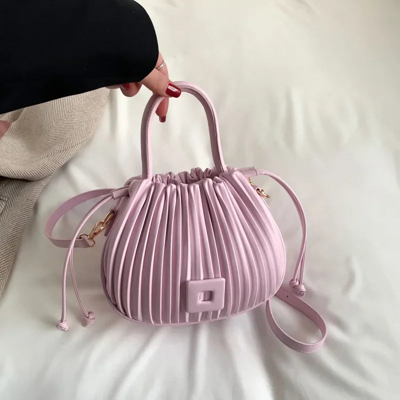 Vintage Leather Bucket Bag