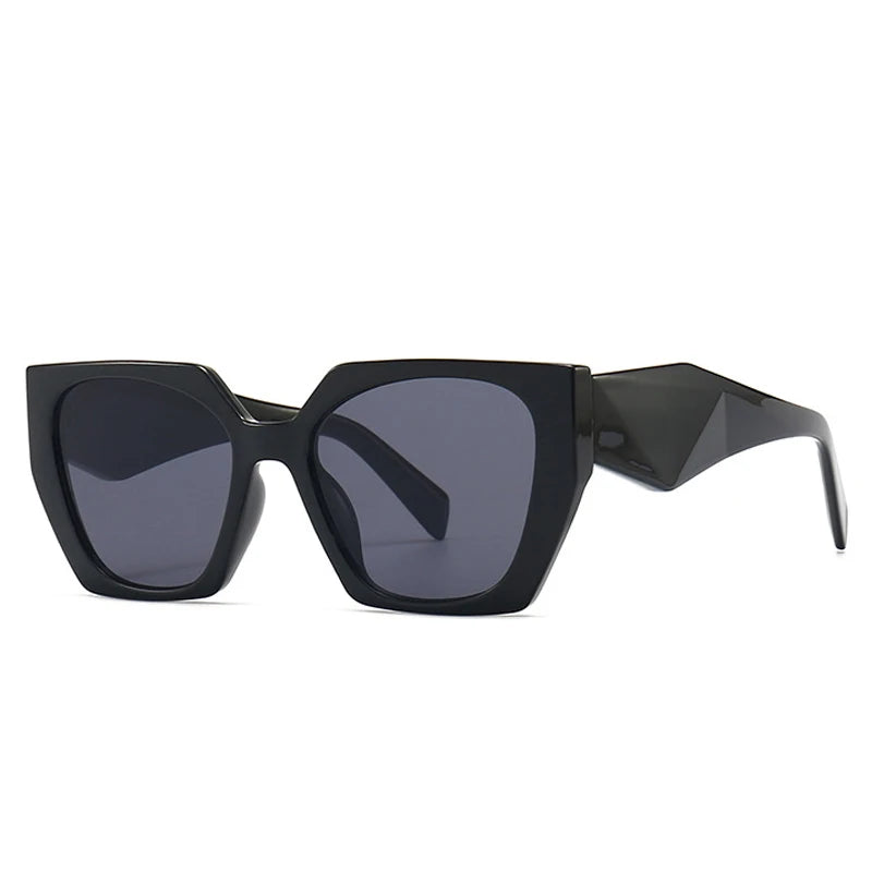 Retro Polygon Cat Eye Sunglasses