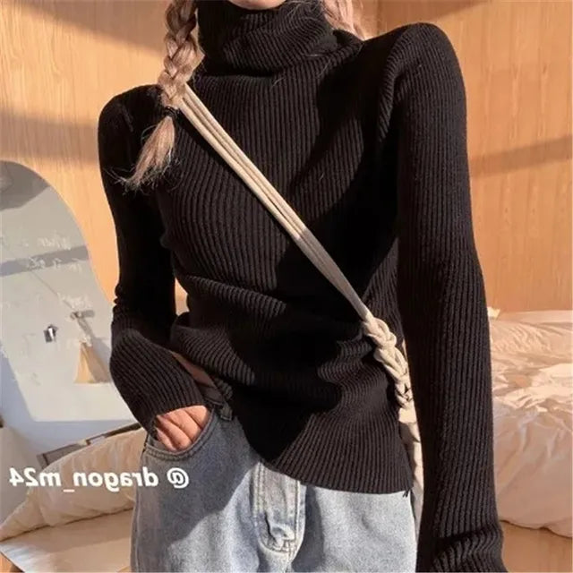 Turtleneck Slim Sweaters