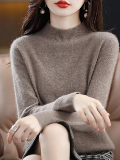 STL's Merino Wool Soft Mock Turtleneck Sweater