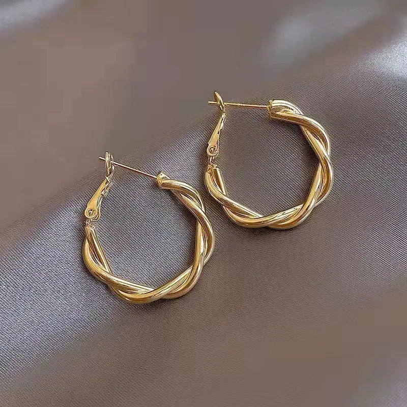 Twisted Hoop Earring