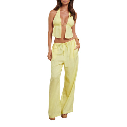 STL's Tank Tops + Wide-Leg Long Pants 2 Pieces Set