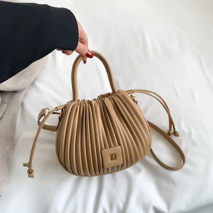 Vintage Leather Bucket Bag