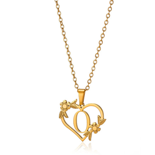 A-Z Initials Heart Pendant