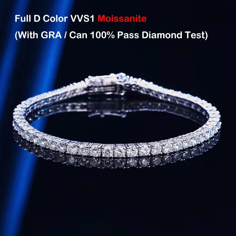 Tennis Bracelet 0.1ct 3mm D VVS1 Diamond