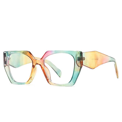 Retro Polygon Cat Eye Sunglasses