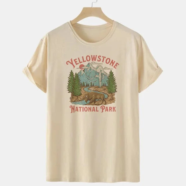 National Park Vintage Mountain Hiking T-Shirts