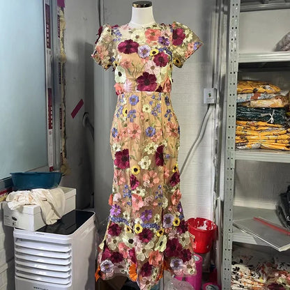 STL's Flower Embroidered Dress