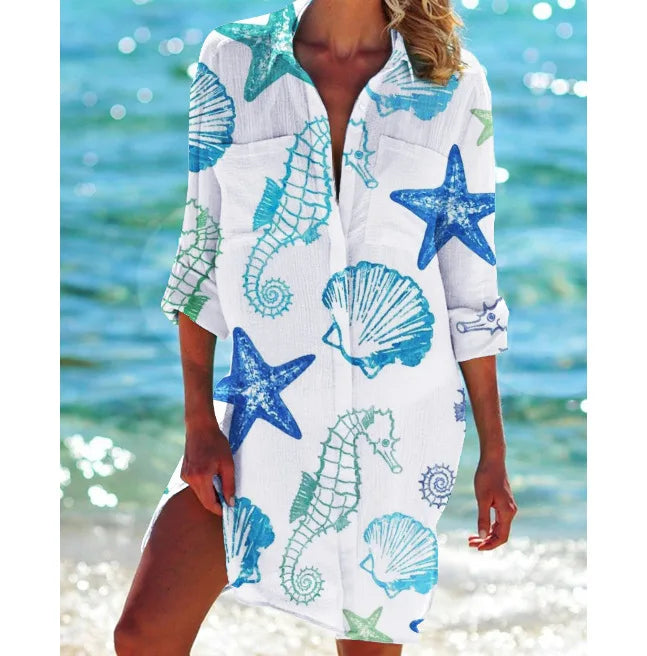 Bohemian Tropic Underwater Love Blouse