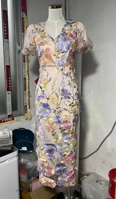 STL's Flower Embroidered Dress