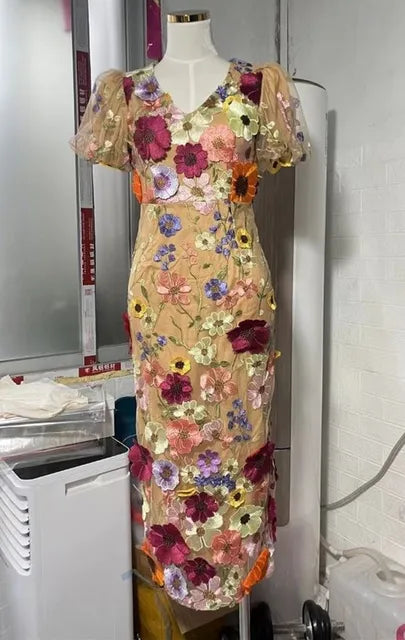 STL's Flower Embroidered Dress