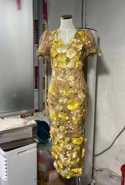 STL's Flower Embroidered Dress