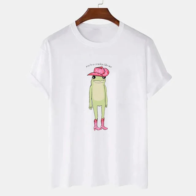 Cowboy Frog Retro Shirt