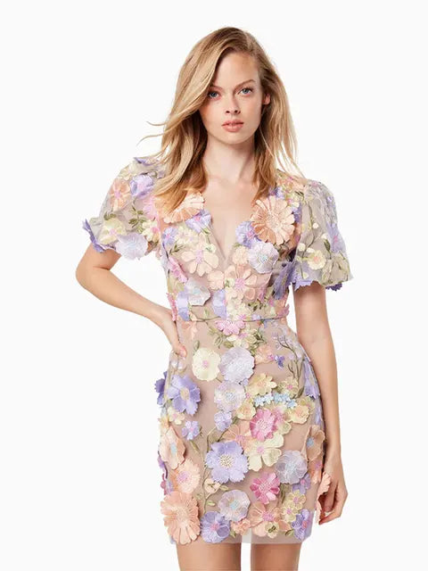 STL's Flower Embroidered Dress