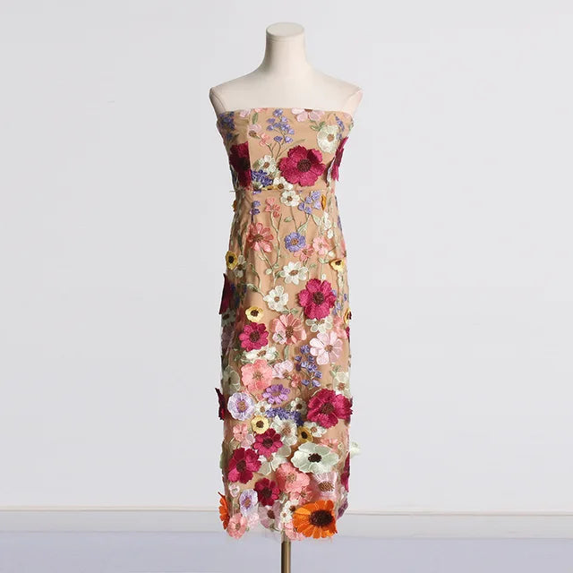 STL's Flower Embroidered Dress